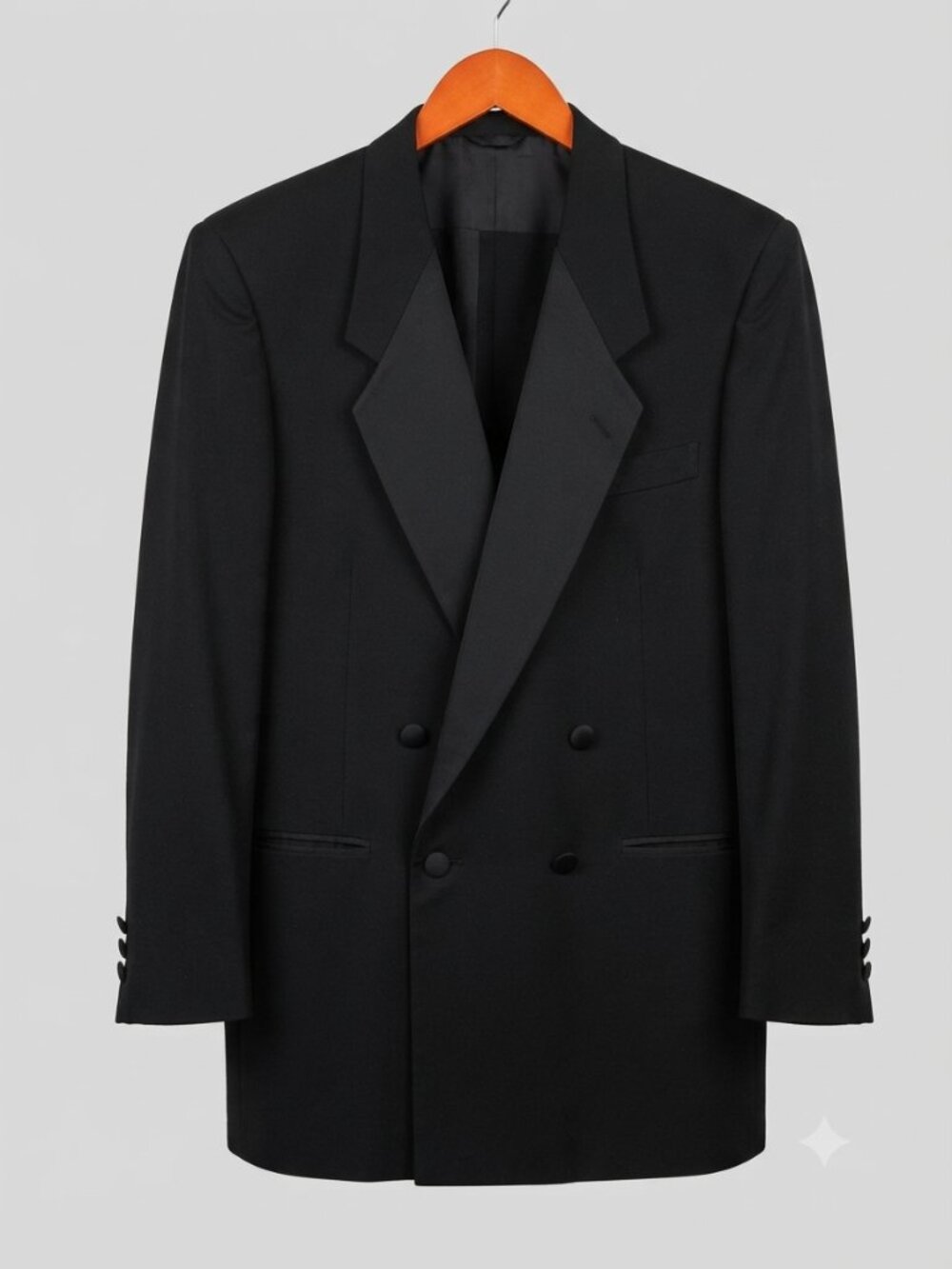Tuxedo- Henry Grethel Classic Black Tuxedo with Size 40R Jacket and 32/30 Pants